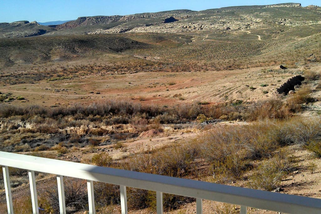 view from the balcony