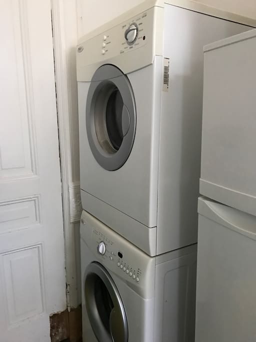 New Washer & Dryer! Pack less clothes!