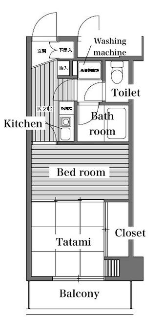 There are kitchen space & with separated bath and toilet.