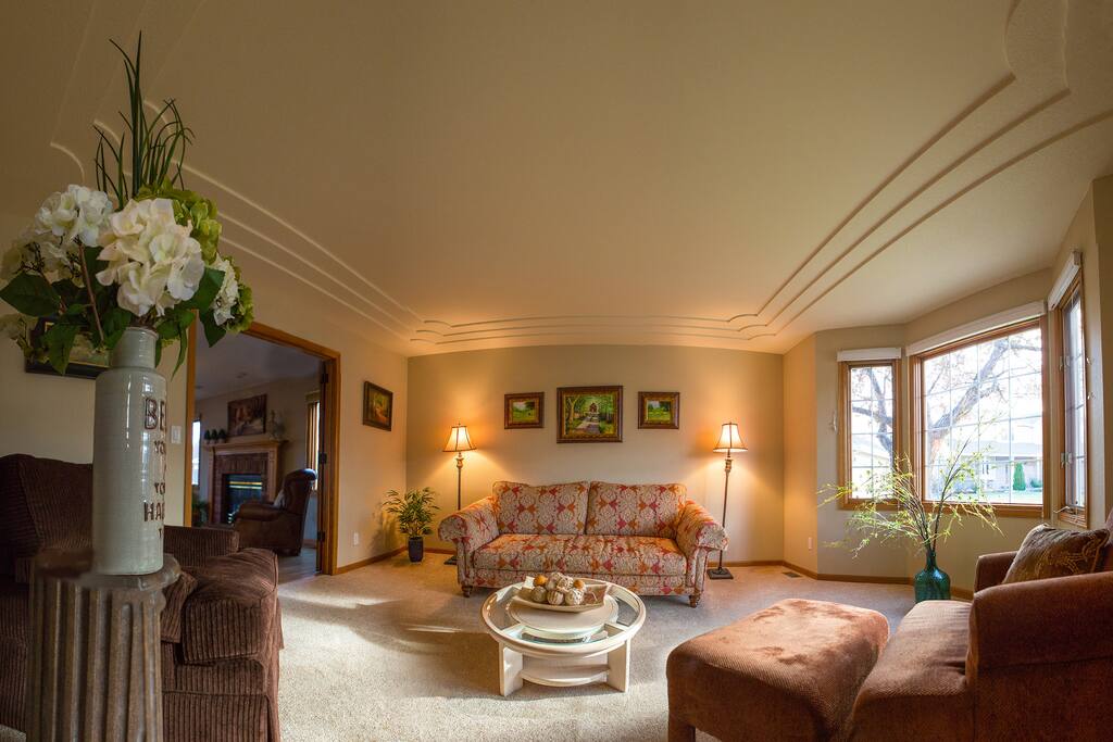 Warm cheery living room