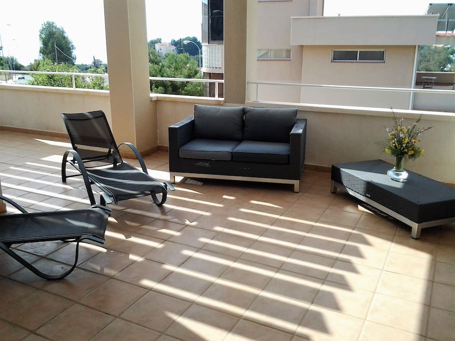 Spacious balcony