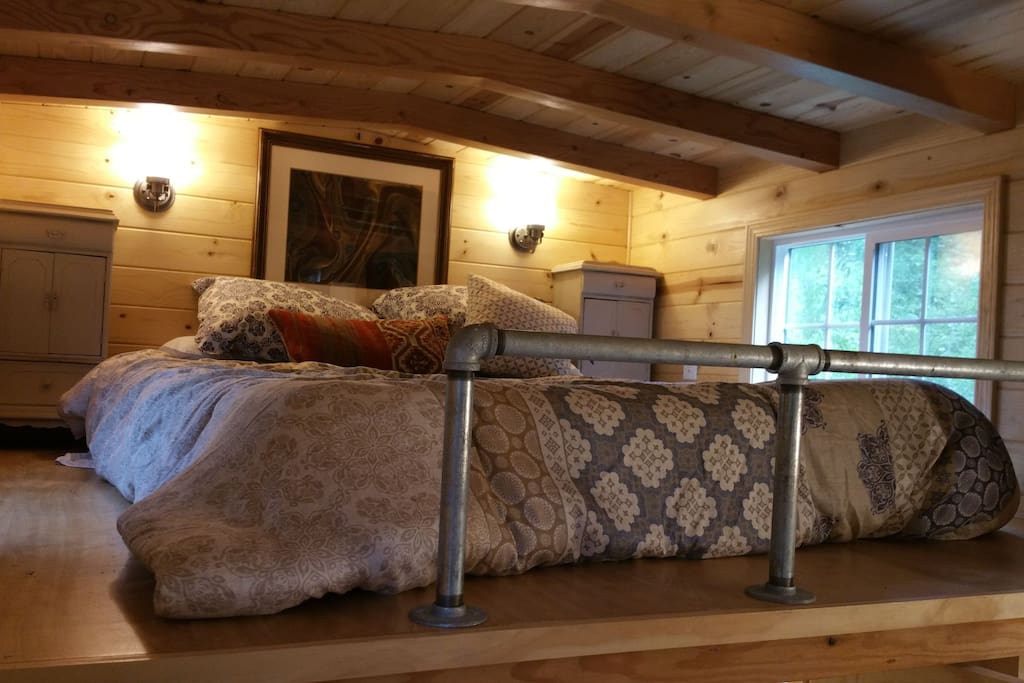The Tranquil loft with queen bed.