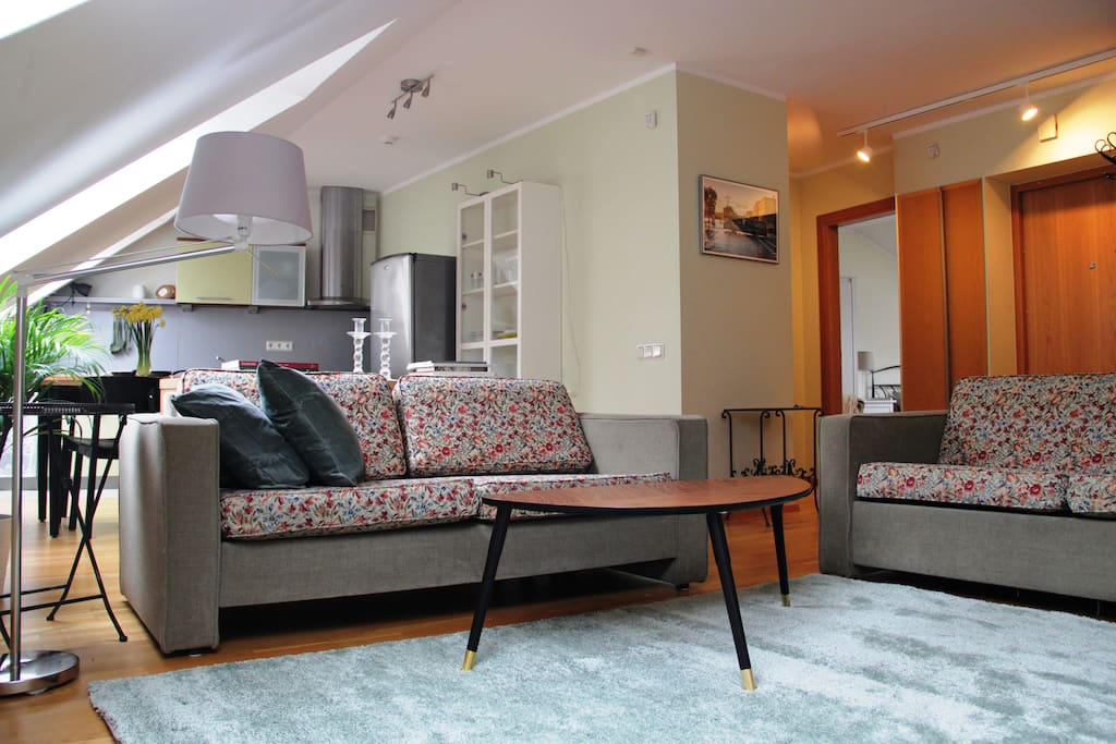 You can read and relax in the quiet living room