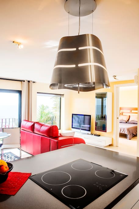 Wohnzimmer mit TV Bereich