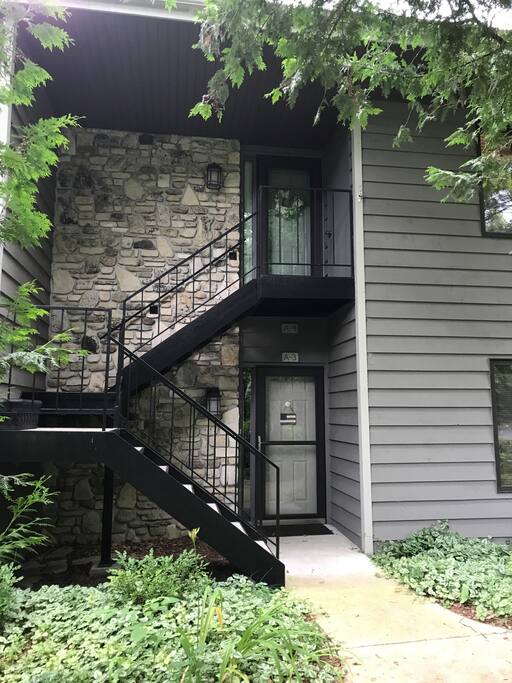 Condo is on 2nd level. The only condo on the 2nd level.