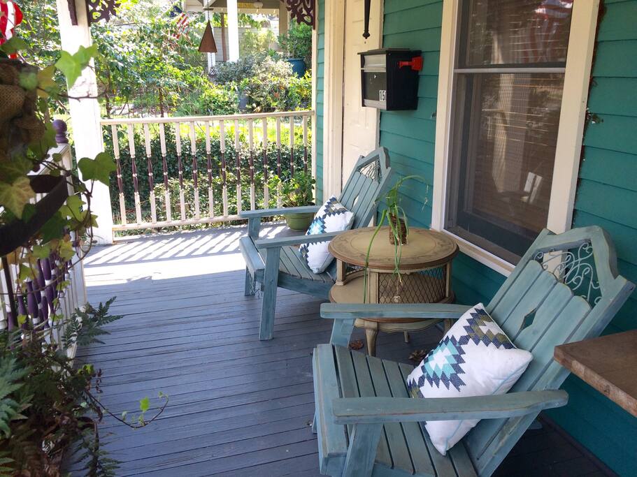Great front porch sitting!