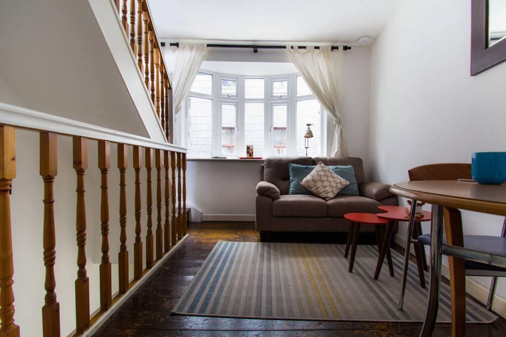 Living room overlooking Kirwan's lane.