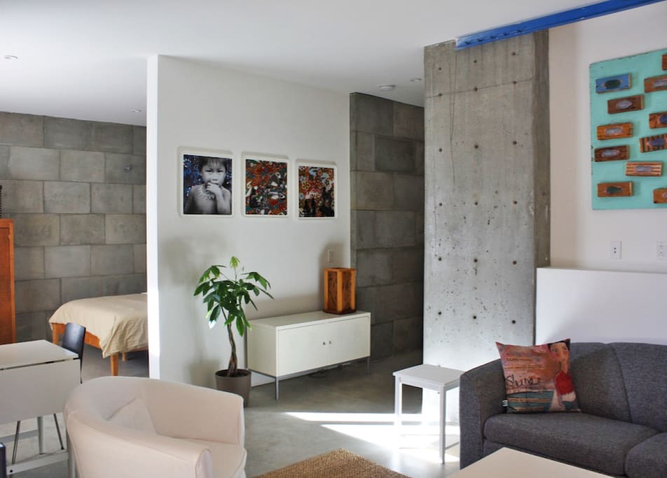 Bright living space.