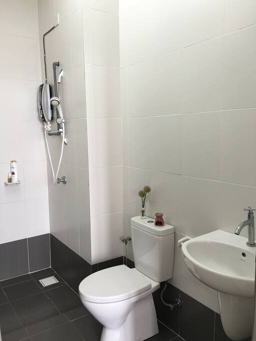 non-attached personal bathroom just opposite to your room