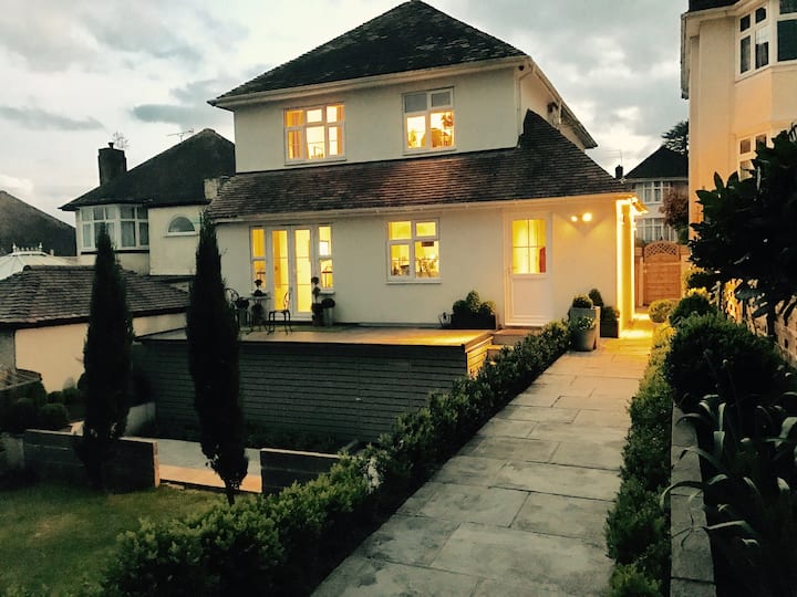 Large home in a leafy part of the city