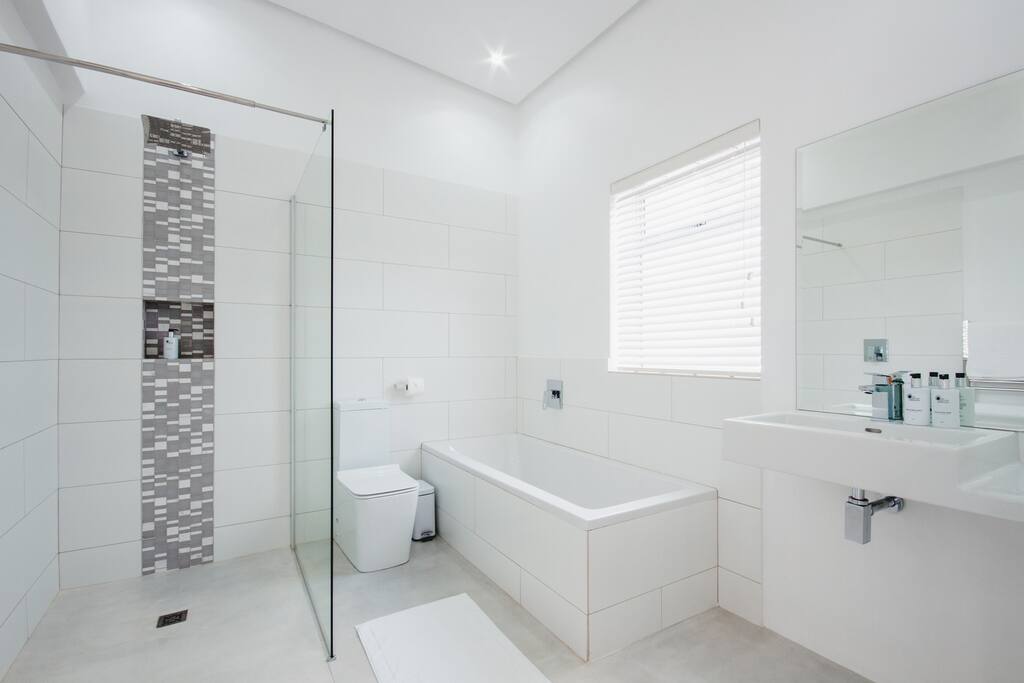 Walk-in shower and bath