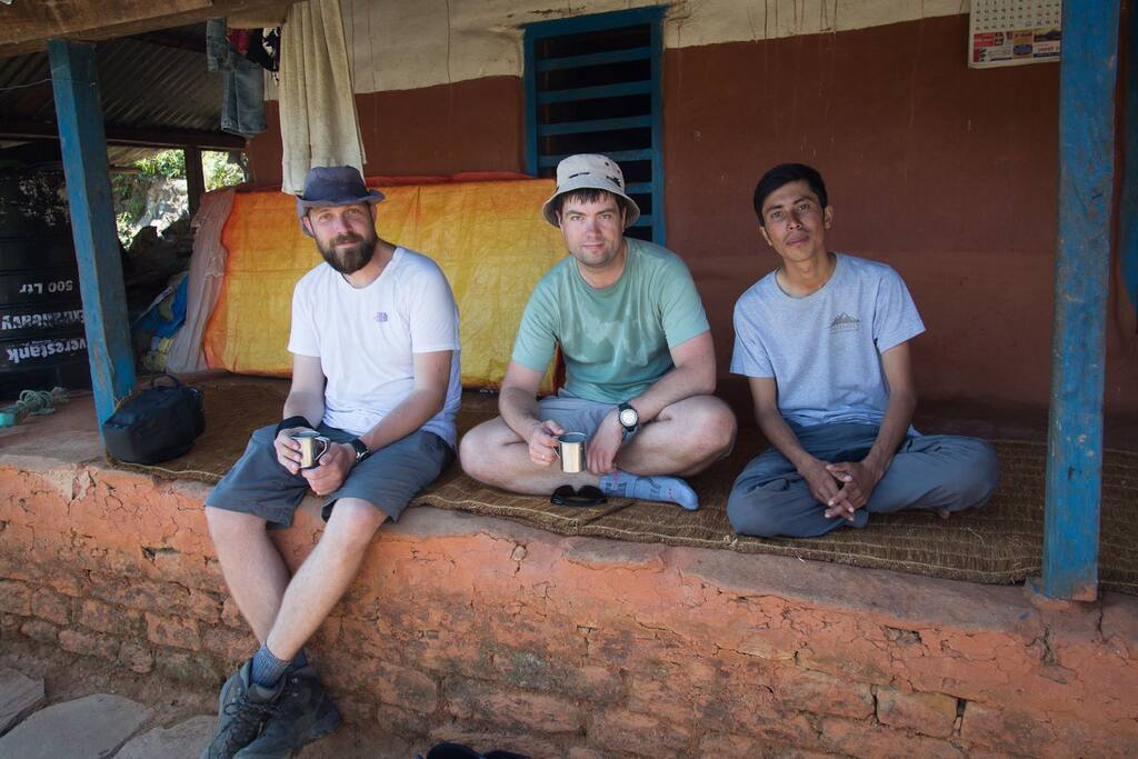 Our friend drinking Buffalo milk.