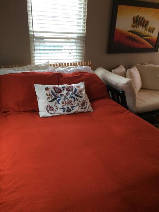 Comfy double bed