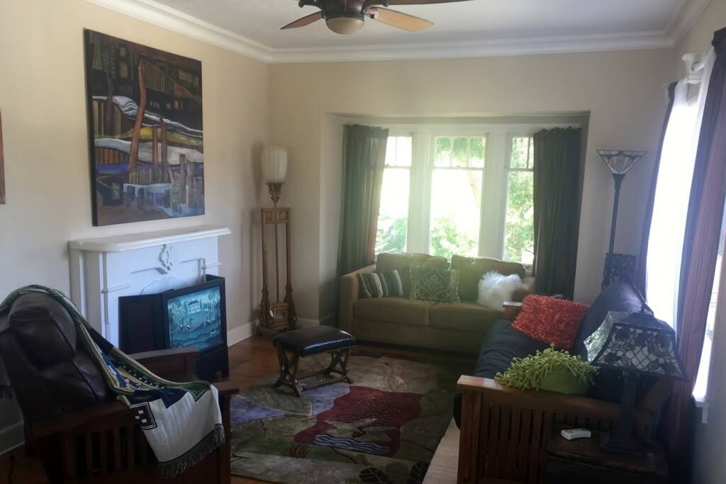 Living room with futon