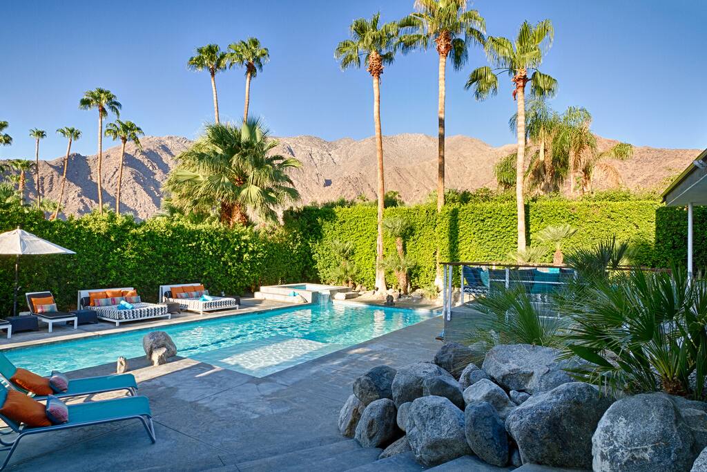 Stunning mountain views with huge outdoor living areas. Outdoor plugs and expanded WIFI are available so bring your iPad or laptop if you need to catch up with the rest of the world.
