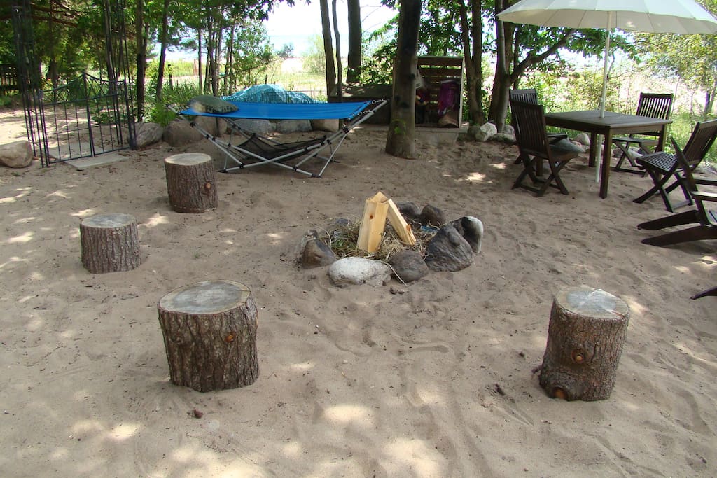 "Circle of Truth" fire-pit area....enter if you dare!!