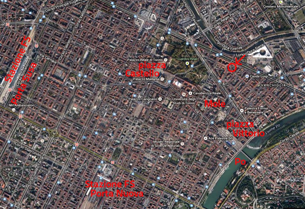 veduta aerea della zona