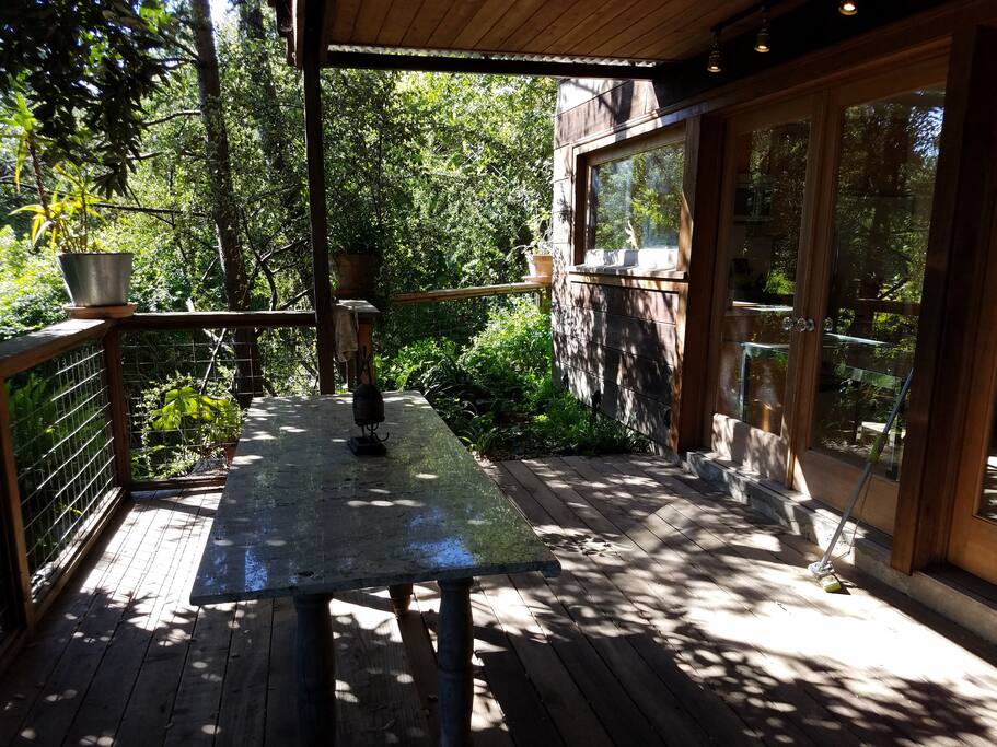 Private Deck at entry to Unit