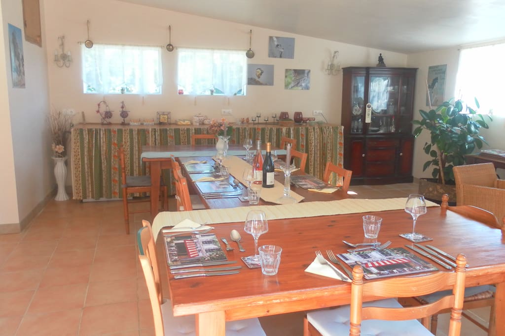 light spacious dining room for your meals