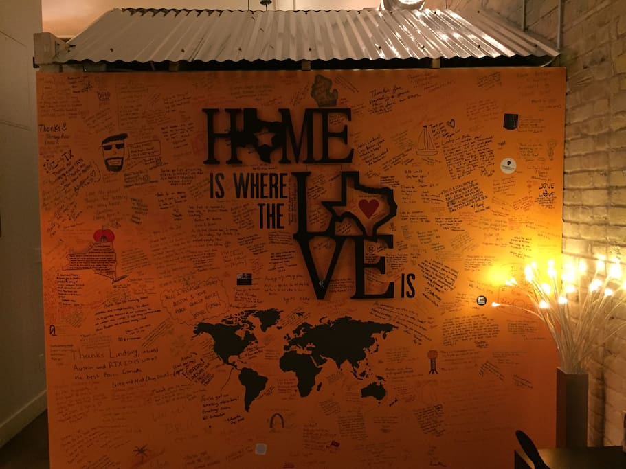 Our favorite reviews are the ones written on our walls - Literally!