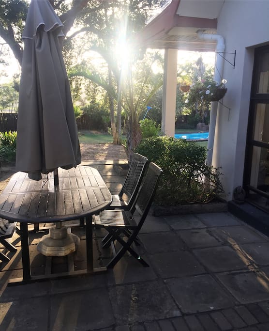 Breakfast outside