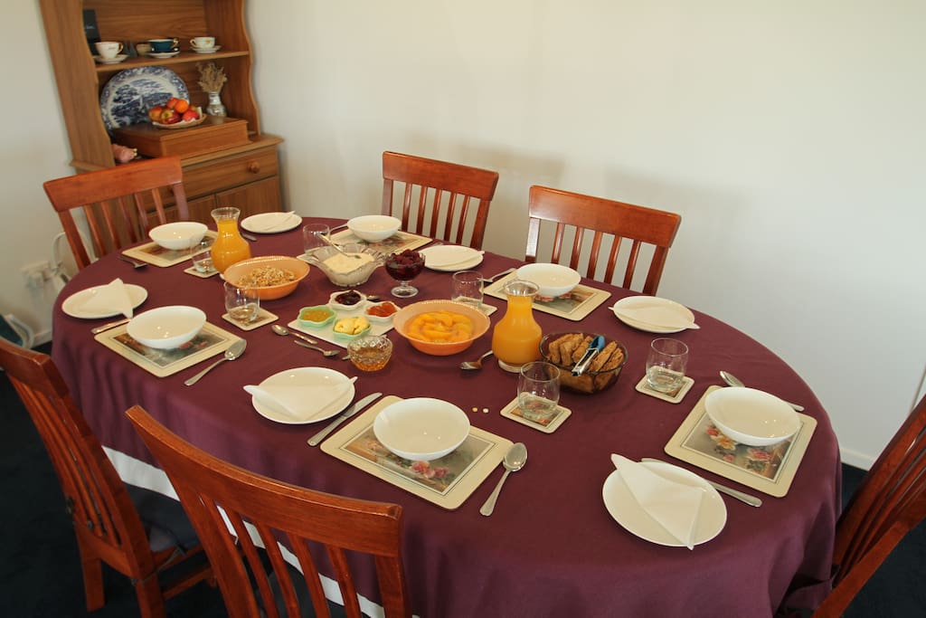 enjoy a delicious continental breakfast.