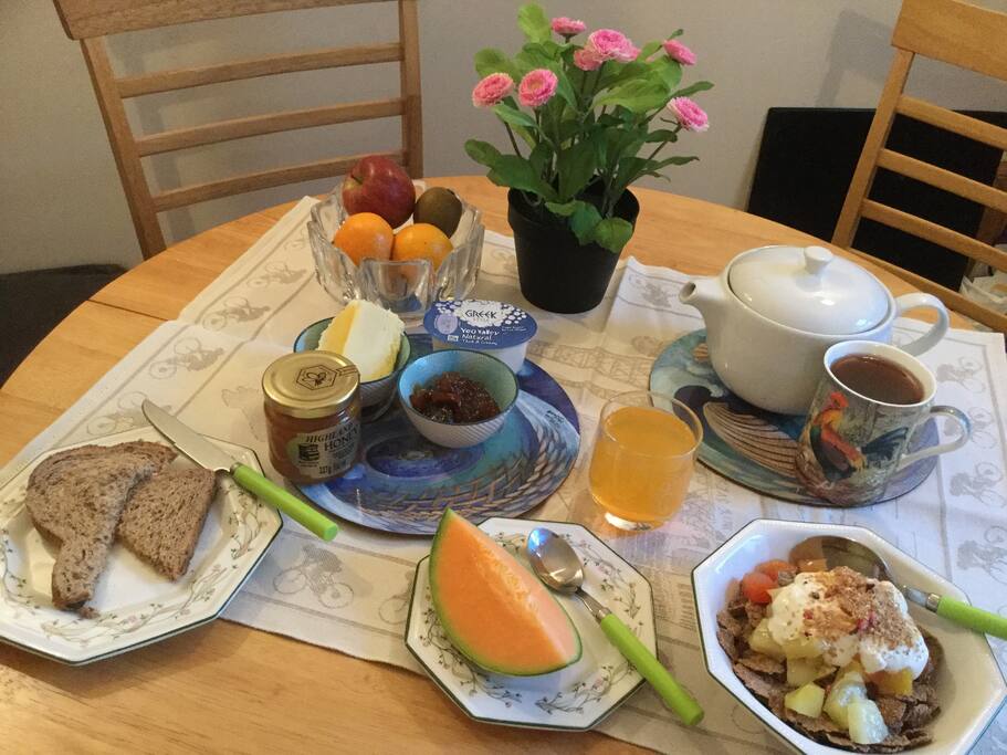 A light self service breakfast included.