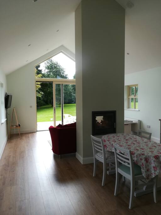Large open plan kitchen and dining