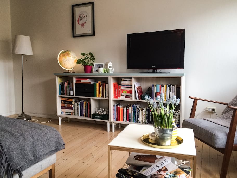 Living room with TV.