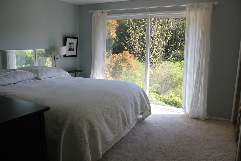 Master bedroom with king bed.