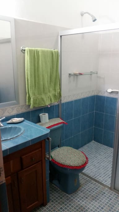 Baño cuarto 4, baño equipado con soportes de seguridad