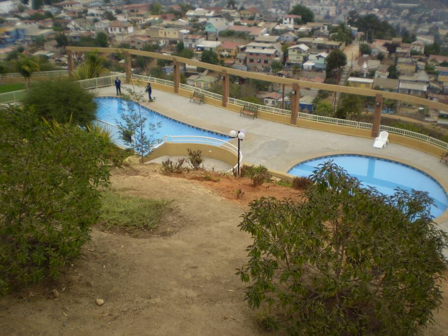 Piscina disponible para los huespedes