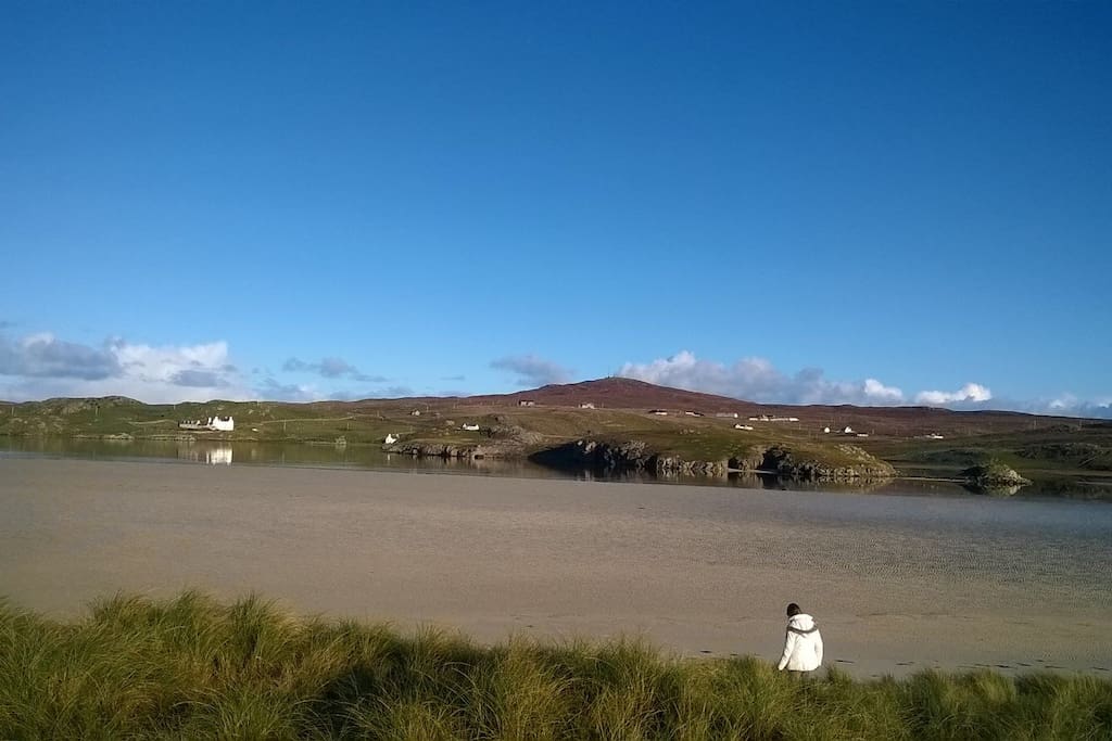 Uig Sands, accessible from house.