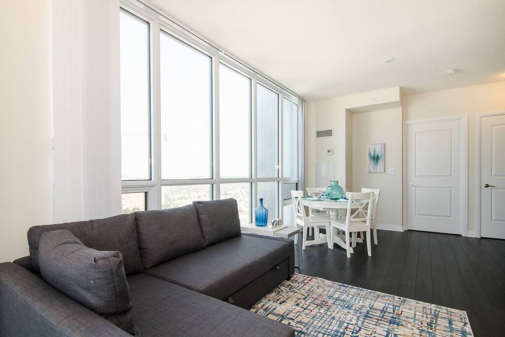 Living Room & Dining Area