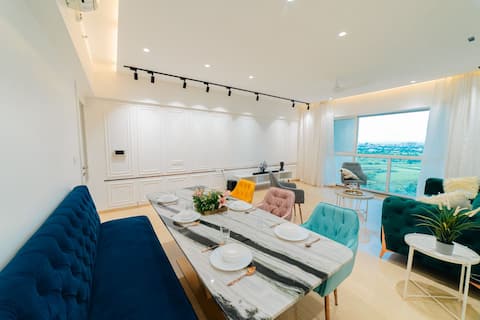 Lux River & Golf View 3.5 BHK With Deck,Bathtub
