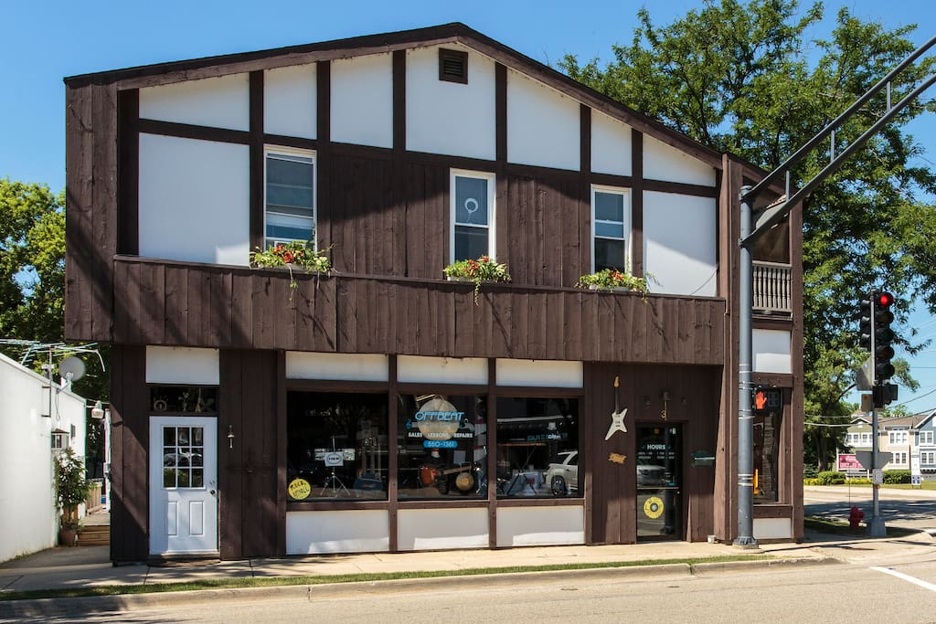 Take A Pebble Apartments & Offbeat Music. Downtown Lake Zurich IL.
