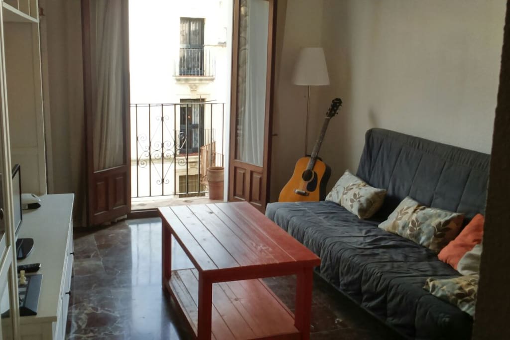 Salón con terraza