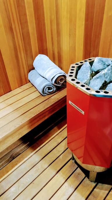 Relax in the sauna - in your unit's bathroom