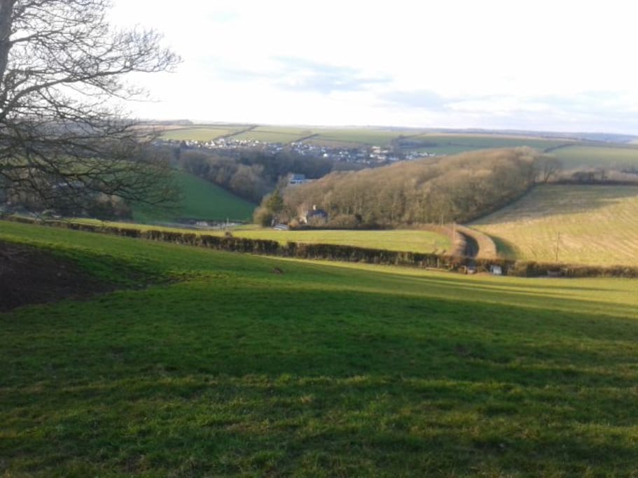 We are set in a wooded valley but very close to the beach, two good pubs and a great farmshop