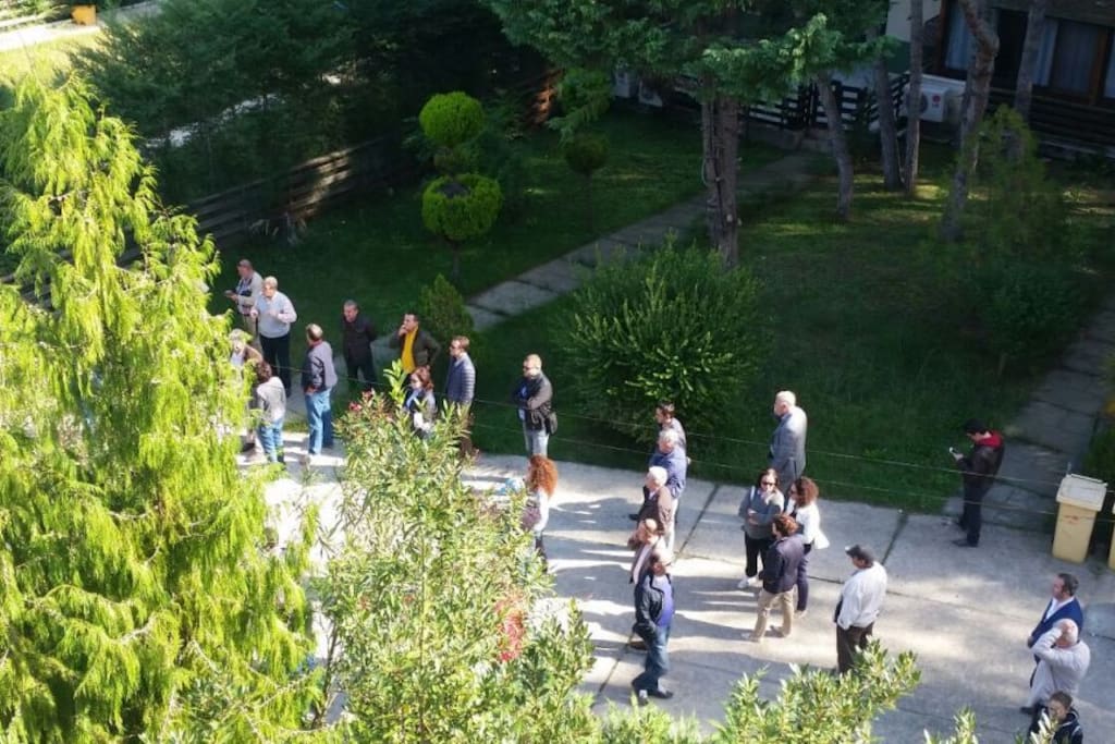 The view in front of the house