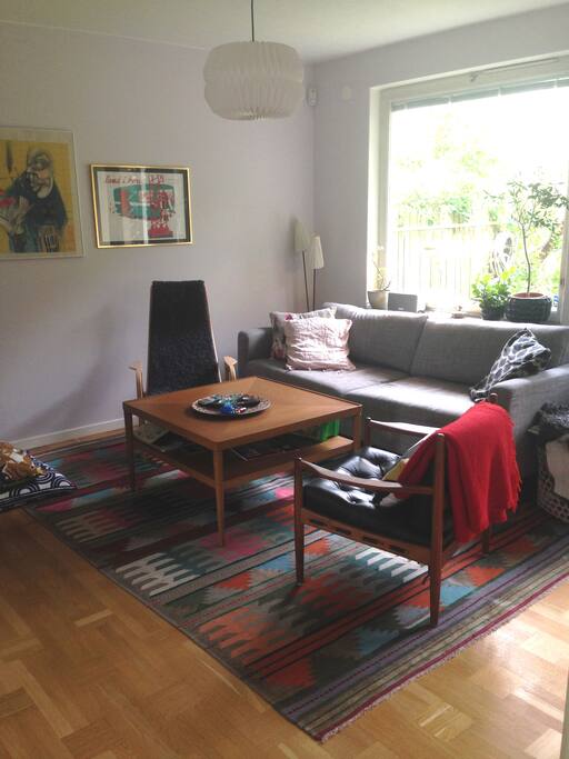 Living room with bed sofa (double bed)