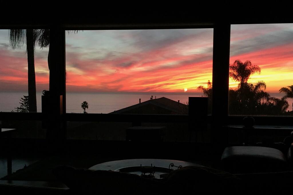 This is the view from the couch in the living room.