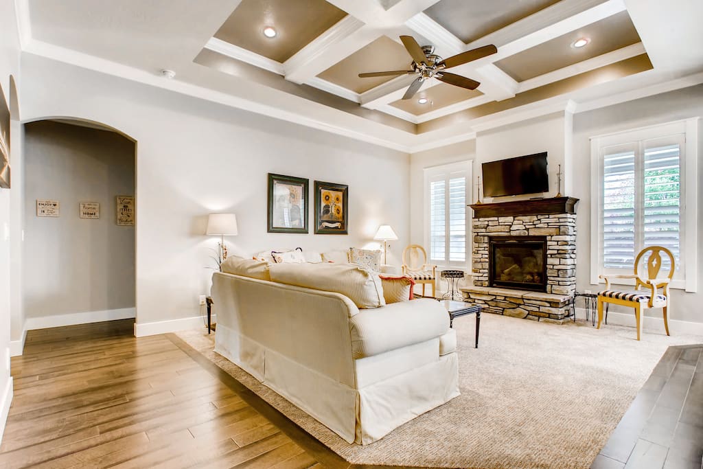 Take a nap near the fireplace and you'll sleep like a log.