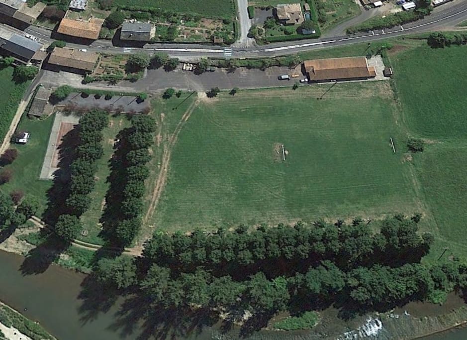 Le Camping vue aérienne