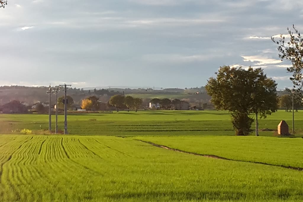Panorama visibile dal giardino attinente
