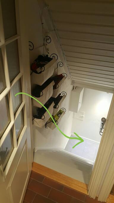The rooms are situated downstairs