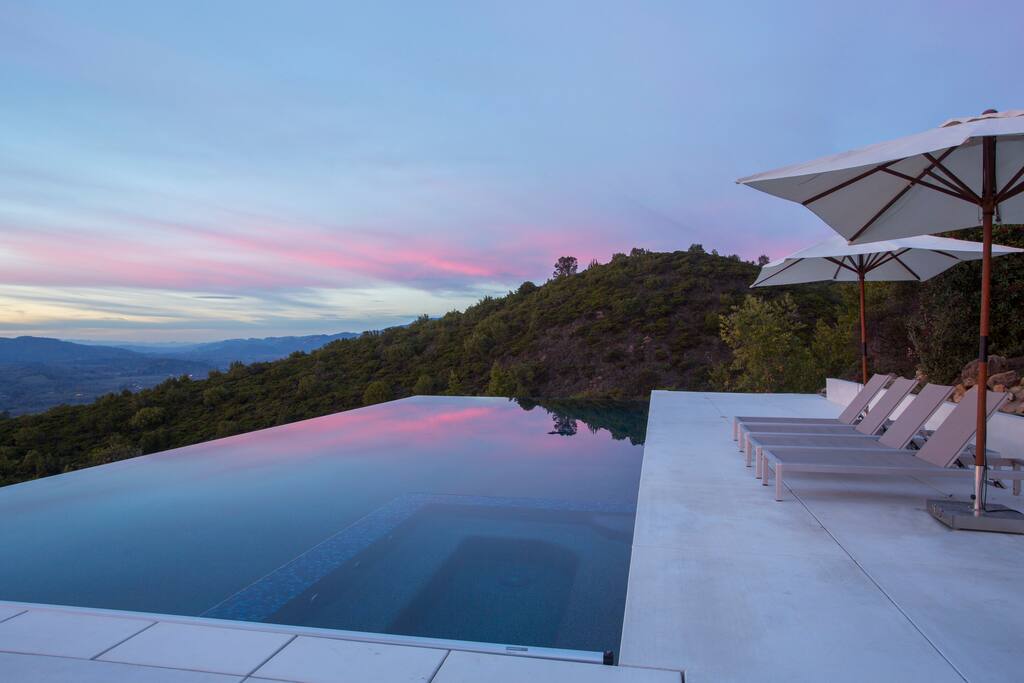 View from the pool - facing northwest