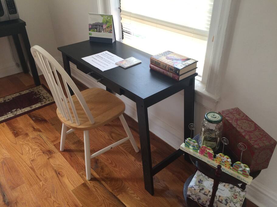 Laptop-friendly space inside your room.