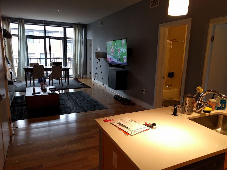 Shared living and Kitchen