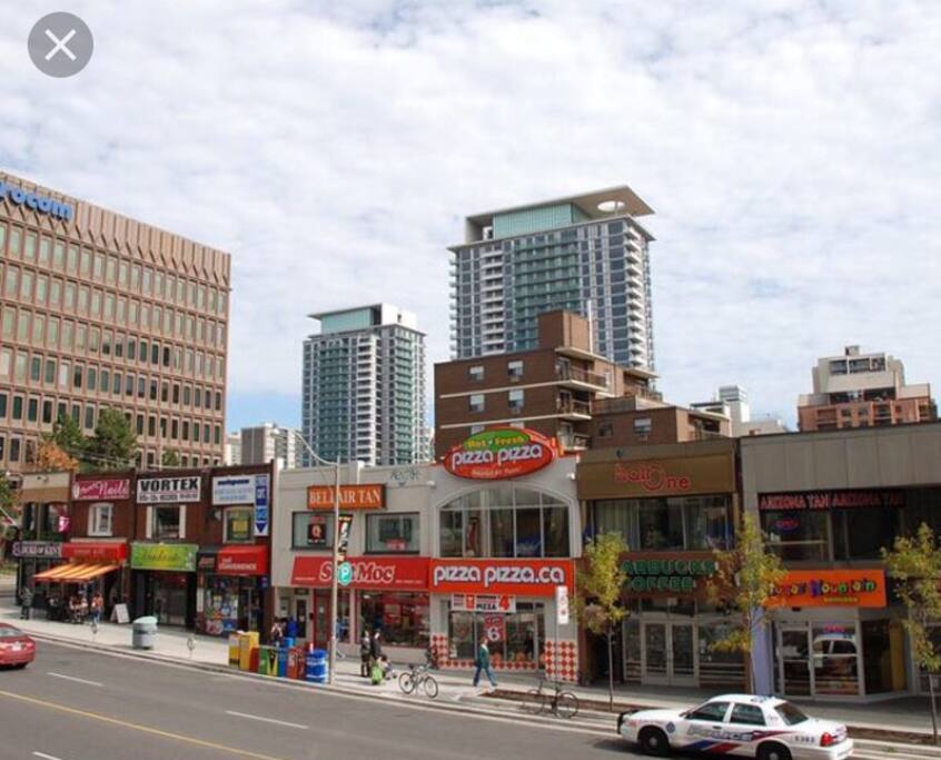 2 Minutes Walk from shopping area and 24/7 Shoppers Drugstore